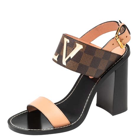 louis vuitton slingback sandals|louis vuitton fluffy sandals.